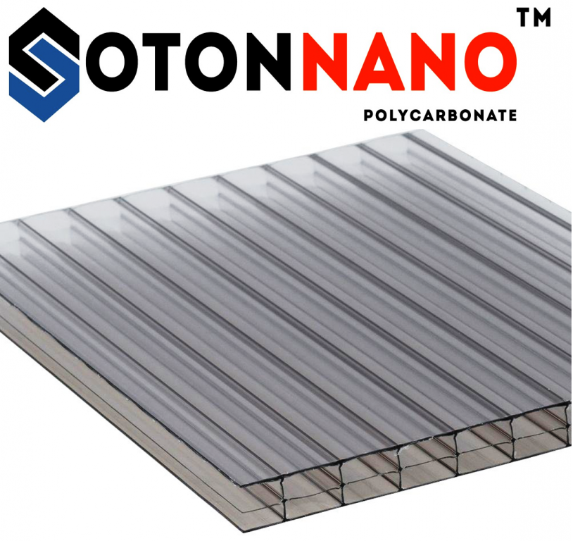 Сотовый поликарбонат SOTON NANO 6 mm (прозрачный)